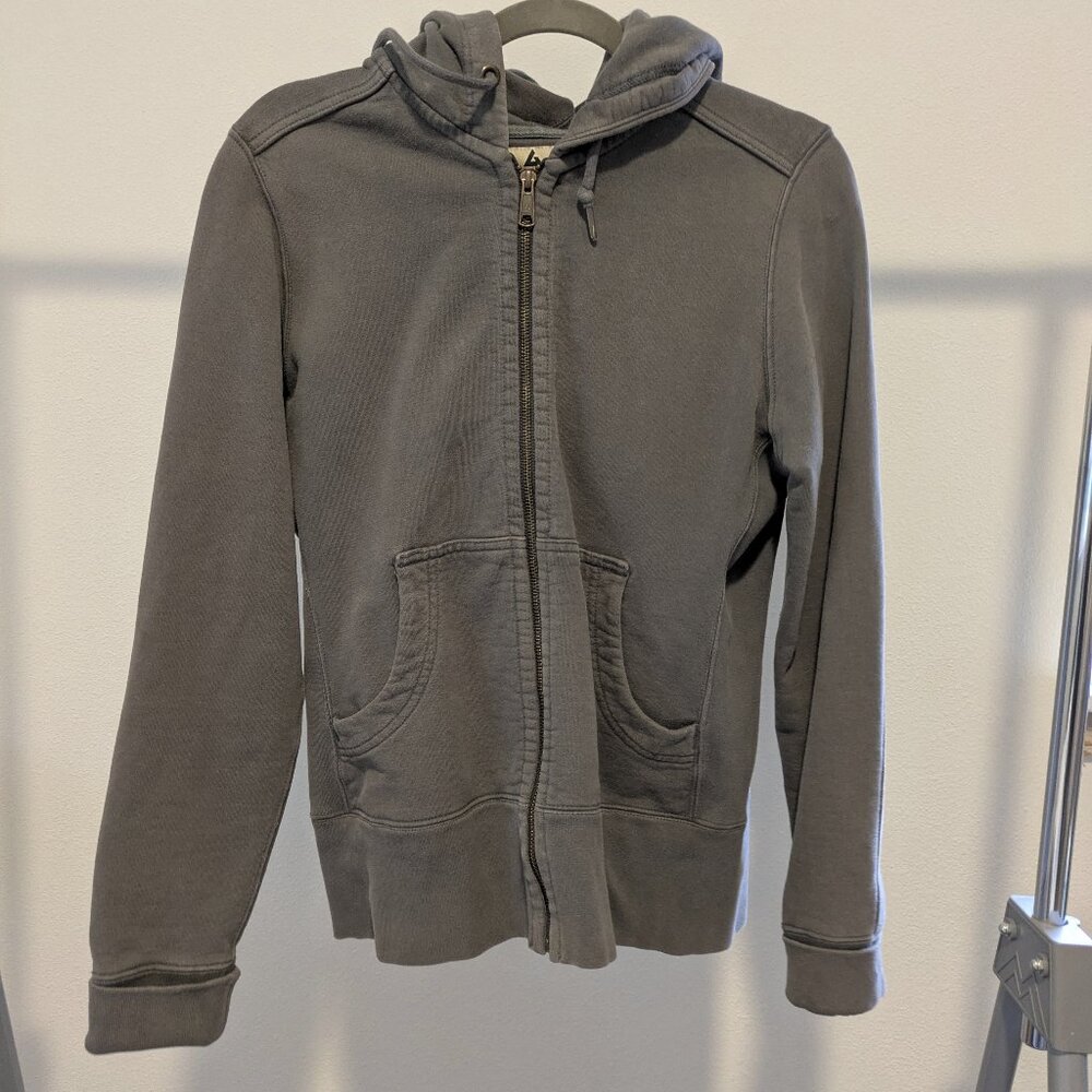 American Giant Iron Grey Classic Full-Zip Hoodie Size M